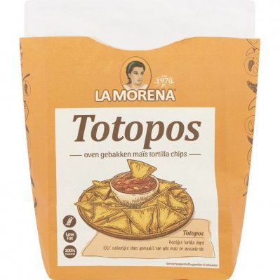 La Morena Totopos gele maïs tortilla chips