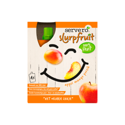 Servero Slurpfruit 100% Fruit Het Oranje Zakje