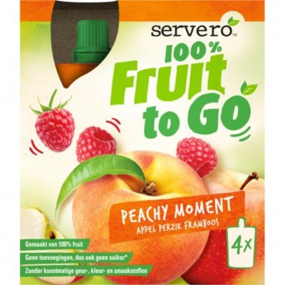 Servero 100% fruit to go peachy moment