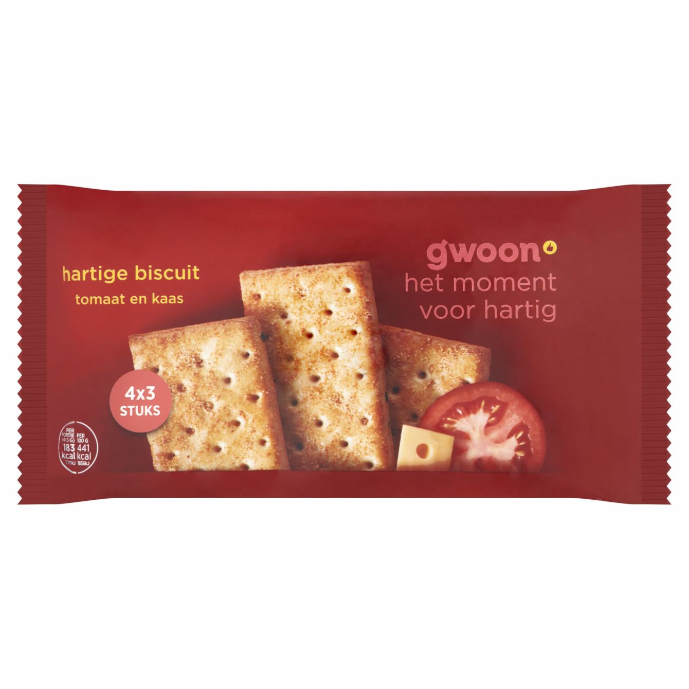 G'woon Hartige Biscuit Kaas Tomaat