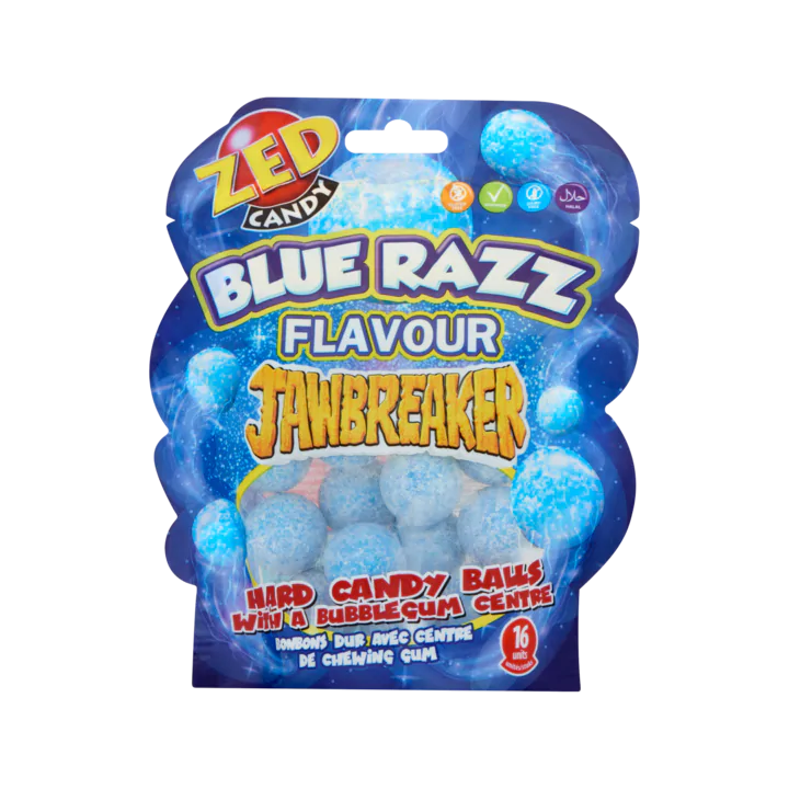 Zed Candy Blue Razz Flavour Jawbreaker 16 Stuks