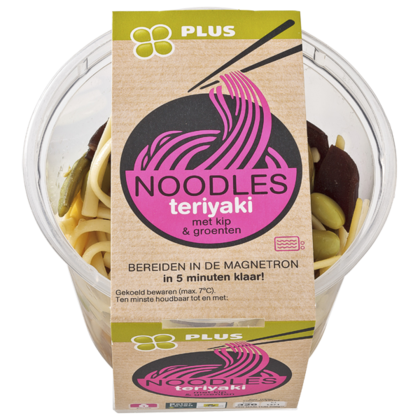 Huismerk Japanse noedels teriyaki