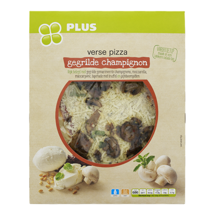 Huismerk Pizza gegrilde champignons
