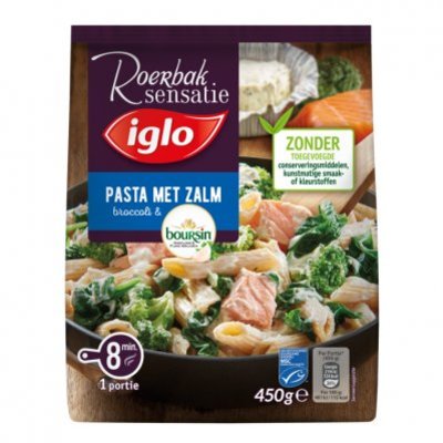 Iglo Roerbak pasta met zalm