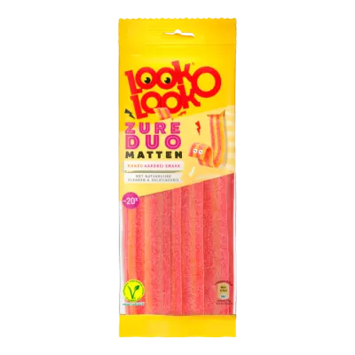 Look-O-Look Zure Duo Matten Mango Aardbei Smaak 20 Stuks