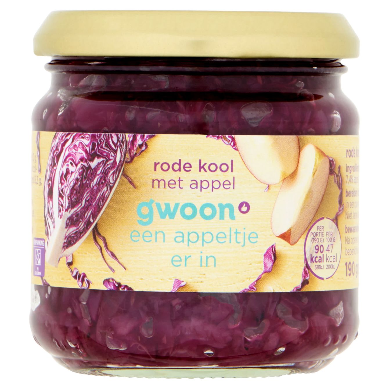 G'woon Rode Kool Met Appel
