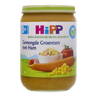 HiPP 8+ Gemengde groenten ham biologisch