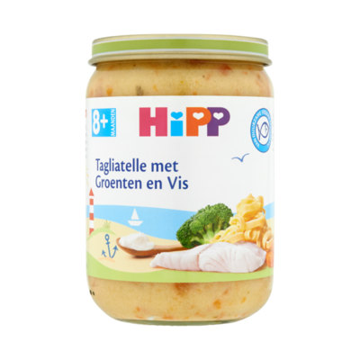 HiPP Tagliatelle met Groenten en Vis 8+ Maanden