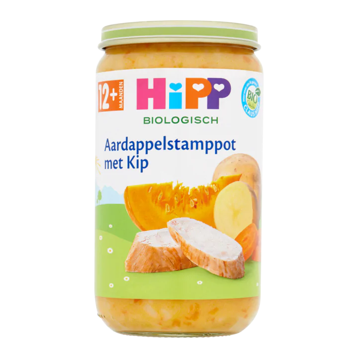 HiPP Biologisch Aardappelstamppot met Kip 12+ Maanden