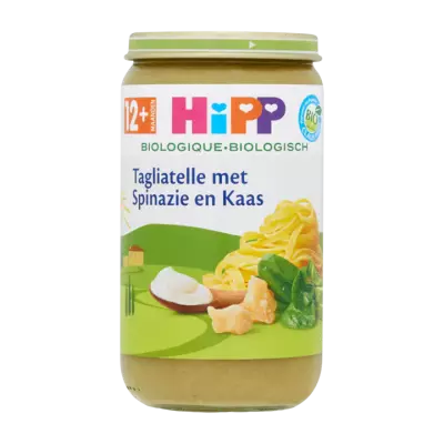 HiPP Biologisch Tagliatelle met Spinazie en Kaas 12+ Maanden