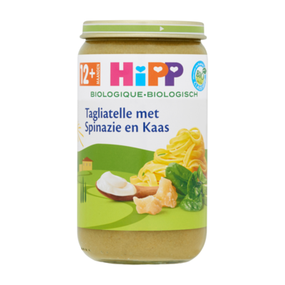 HiPP Biologisch Tagliatelle met Spinazie en Kaas 12+ Maanden