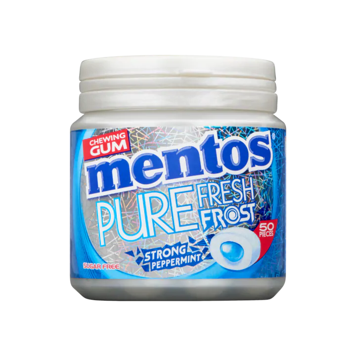 Mentos Chewing Gum Pure Fresh Frost Strong Peppermint 50 Stuks