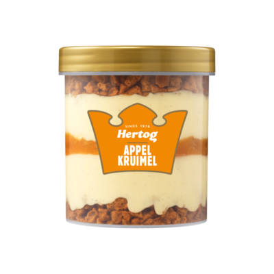 Hertog IJs IJsbeker Appel Kruimel