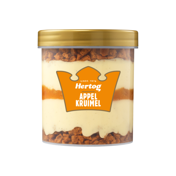 Hertog IJs IJsbeker Appel Kruimel