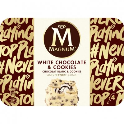 Magnum IJs white chocolates & cookies