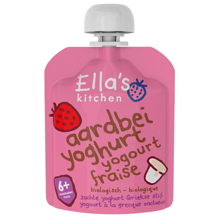 Ella's Kitchen Aardbei yoghurt 6+ mnd