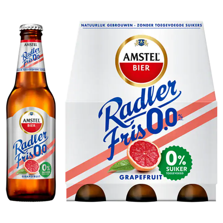 Amstel Radler Fris 0.0 Bier Grapefruit Fles