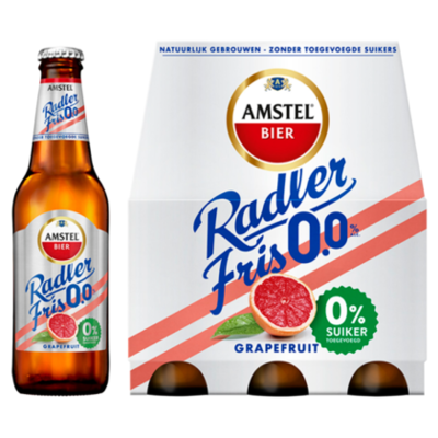 Amstel Radler Fris 0.0 Bier Grapefruit Fles