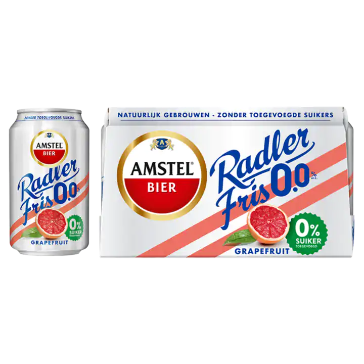 Amstel Radler Fris 0.0 Bier Grapefruit Blik