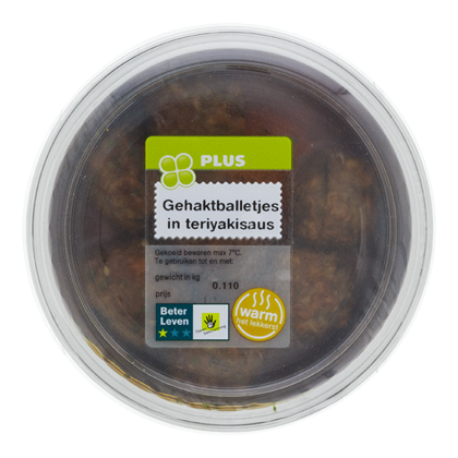 Huismerk Gehaktballetjes in Teriyaki saus