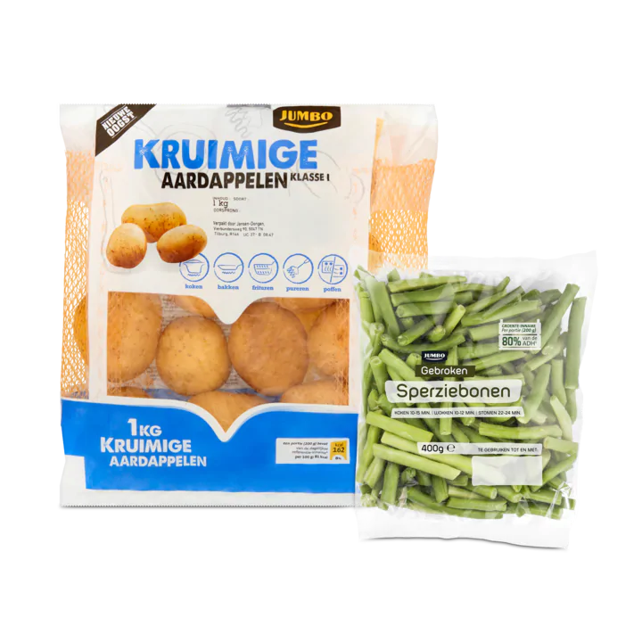 Aardappelen en Sperziebonen