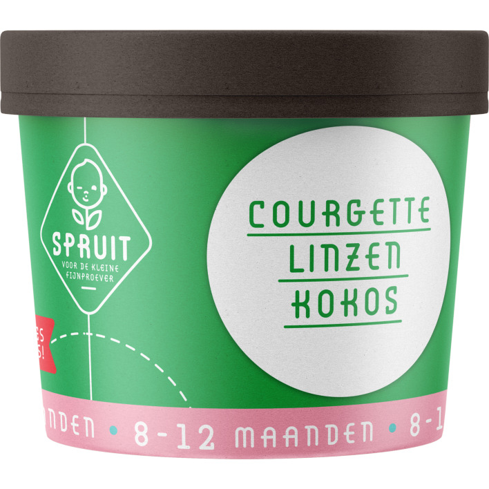 Spruit 8-12mnd: courgette linzen kokos