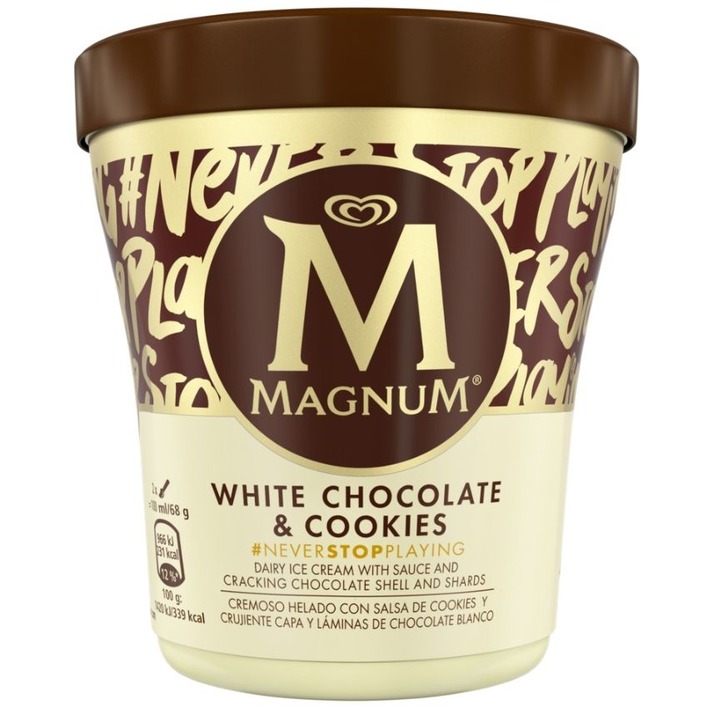 Magnum White choc cookies