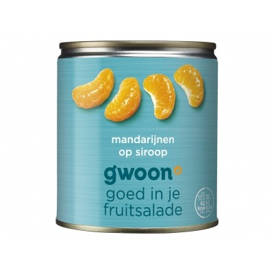 Huismerk Mandarijnen op siroop