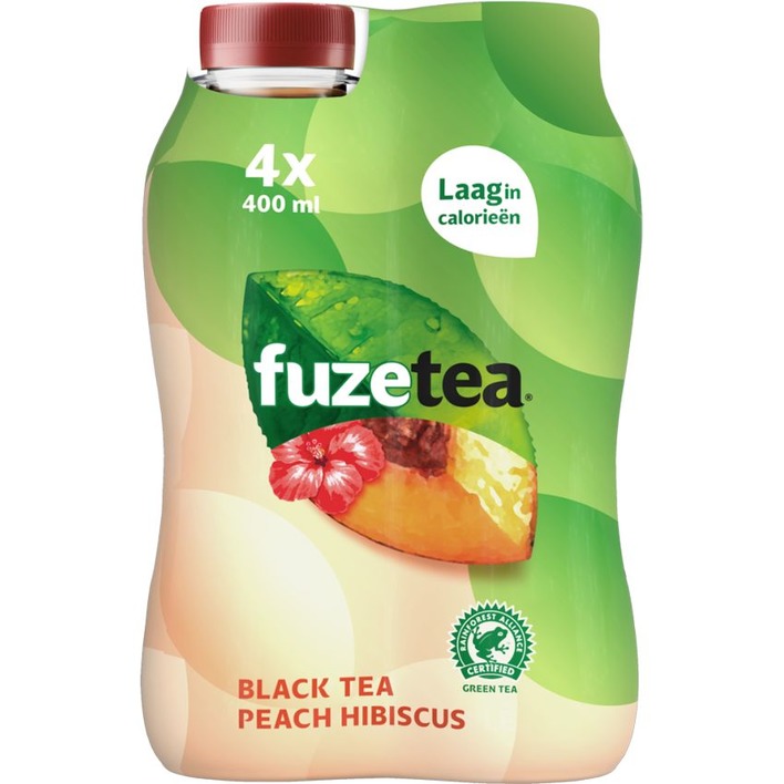 Fuze Tea Peach hibiscus 4-pack