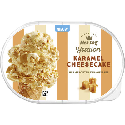 Hertog IJssalon karamel cheesecake