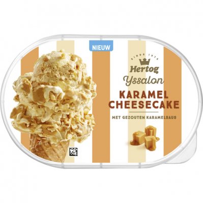 Hertog IJssalon karamel cheesecake