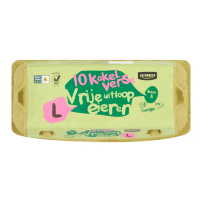 Huismerk 10 Kakel Verse Vrije Uitloop Eieren