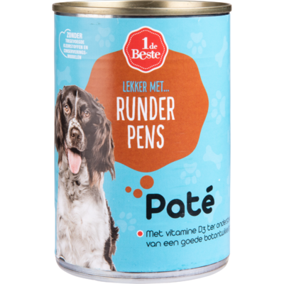 Huismerk Hondenvoer paté kalfspens