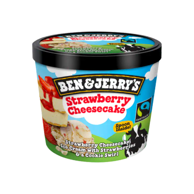 Ben & Jerry's Mini Cup IJs Strawberry Cheesecake