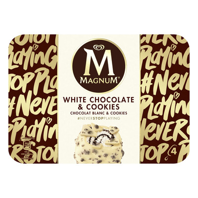 Magnum IJs white chocolates & cookies