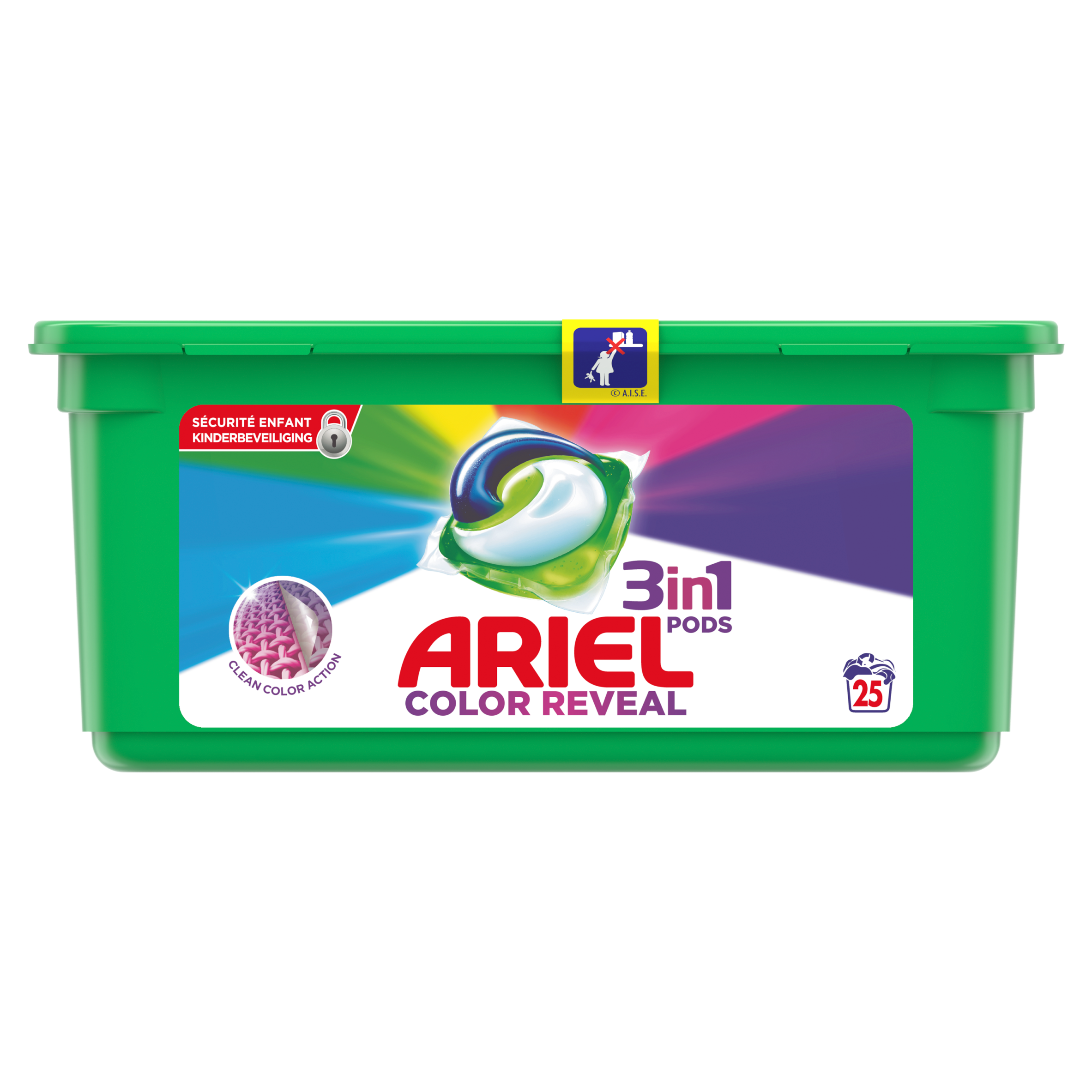 Ariel 3in1 Pods Kleur & Stijl Wasmiddelcapsules 25x