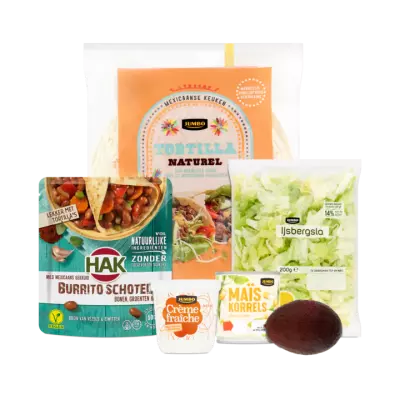 Maaltijdpakket Mexicaanse Burrito's