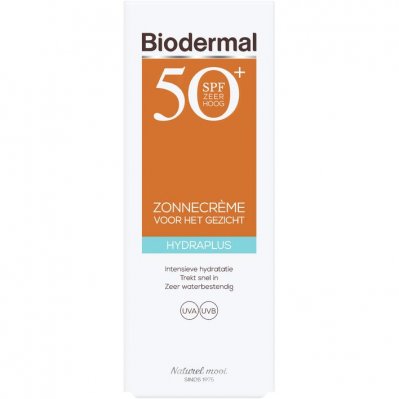 Biodermal Hydraplus zonnecreme gezicht spf 50+