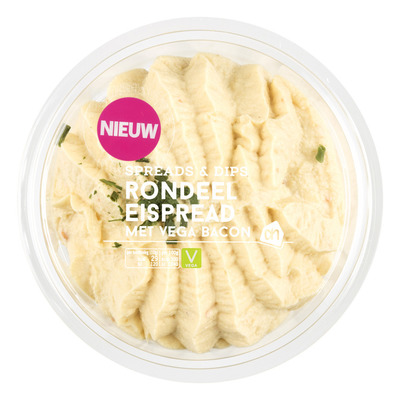 Huismerk Rondeel eispread met vega bacon
