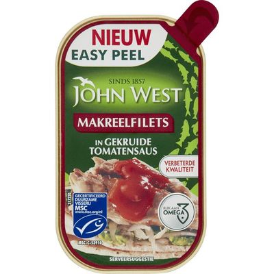 John West Makreelfilet in tomatensaus MSC