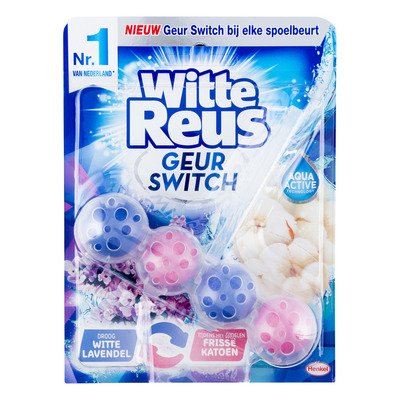 Witte Reus geur switch lavendel katoen