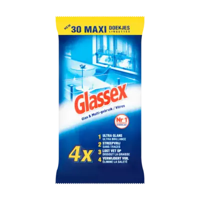 Glassex Glas & Multi-Gebruik Maxi Doekjes