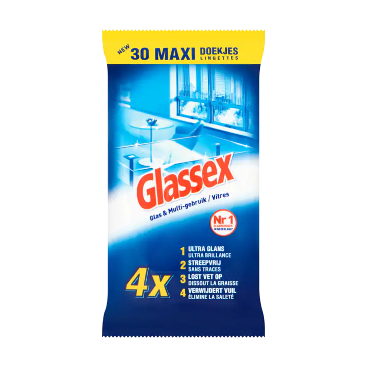 Glassex Glas & Multi-Gebruik Maxi Doekjes