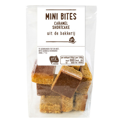 Huismerk Mini bites caramel shortcakes