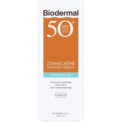 Biodermal Hydraplus zonnecreme gezicht spf 50+