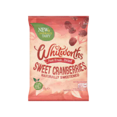 Whitworths Stukjes Zoete Cranberrie