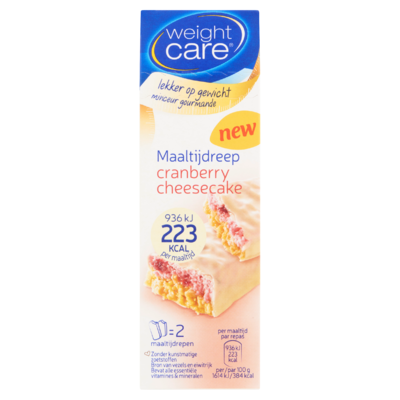 Weight Care Maaltijdreep Cranberry Cheesecake 2 x 58 g