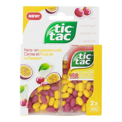 Tic-Tac Cherry & passionfruit duopack
