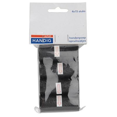 Altijd Handig hondenpoep opruimzakjes 4 x 15 stuks