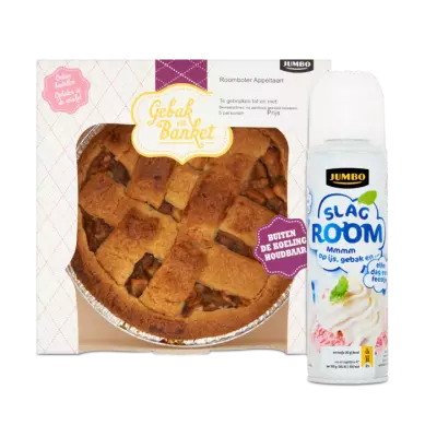 Huismerk Appeltaart Met Slagroom